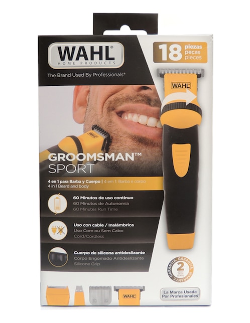 Recortadora de vello facial y corporal Wahl Groomsman Sport