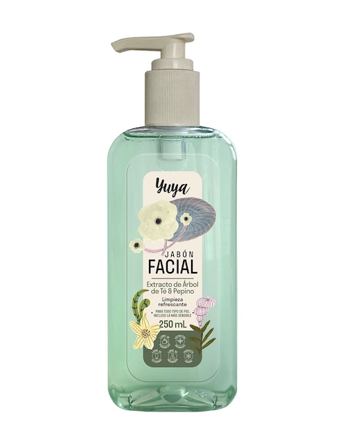 Jabón facial de extracto de Árbol de Té y Pepino 1