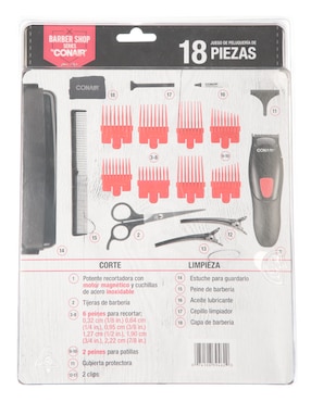 Juego de peluquería Conair HC91RES 18 piezas
