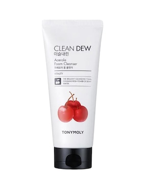 Limpiador De Facial Clean Dew Acerola Foam Cleanser Tony Moly Para Prevenir Signos De La Edad