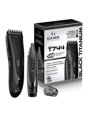 Juego de peluquería Gama Italy Black Titanium 4 piezas