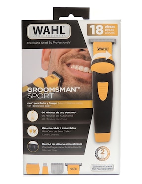 Recortadora de vello facial y corporal Wahl Groomsman Sport