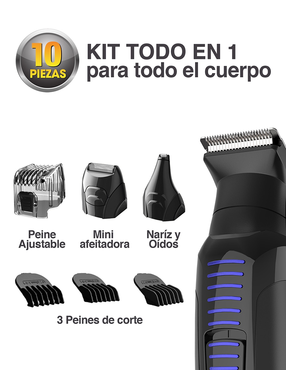 Recortadora para cabello, barba y cuerpo 6