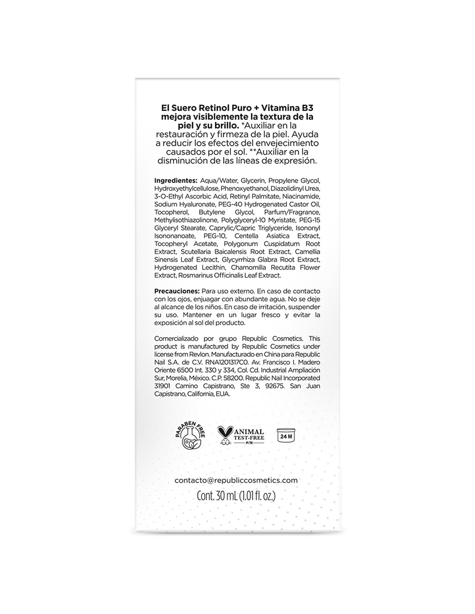 Sérum antiedad facial Retinol Puro todo tipo piel 5