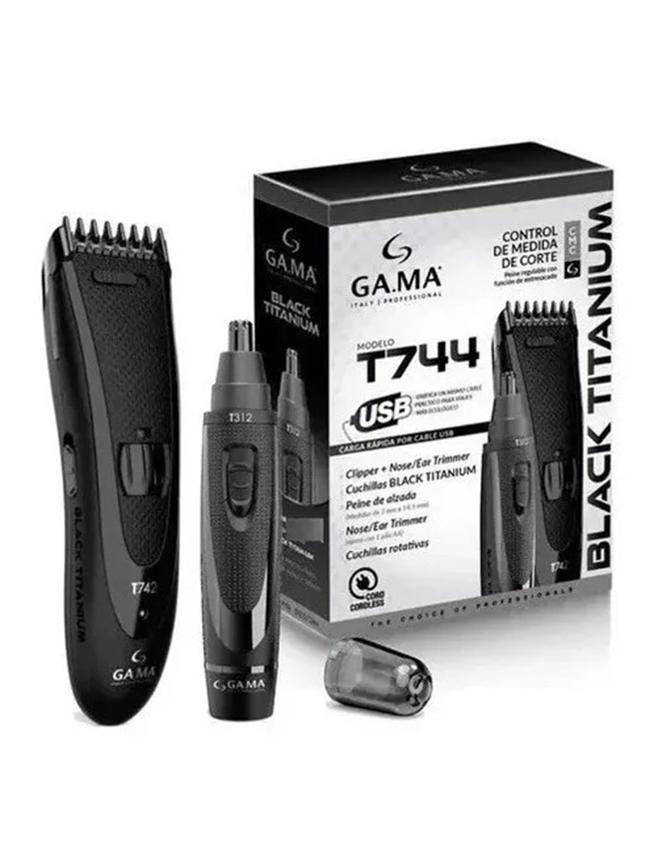 Juego de peluquería Black Titanium 4 piezas 2