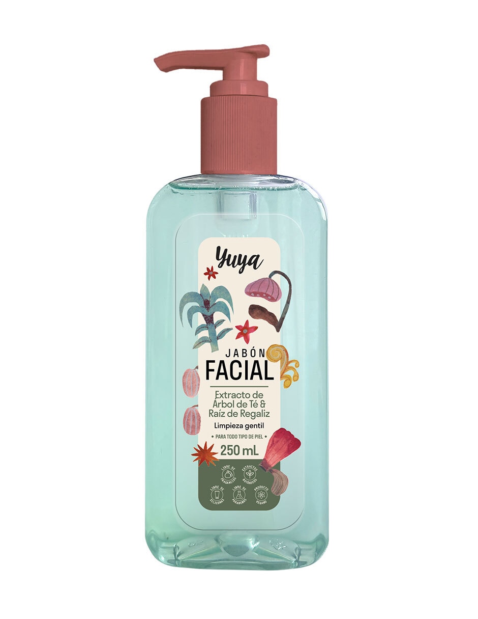Jabón facial de Extracto de Árbol de Té y Raíz de Regaliz